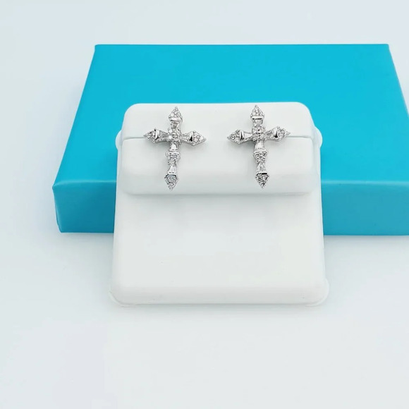 - "925 Sterling Silver CZ Beautiful Earrings for Women, 1USPAR4112 - Picture 10 of 11